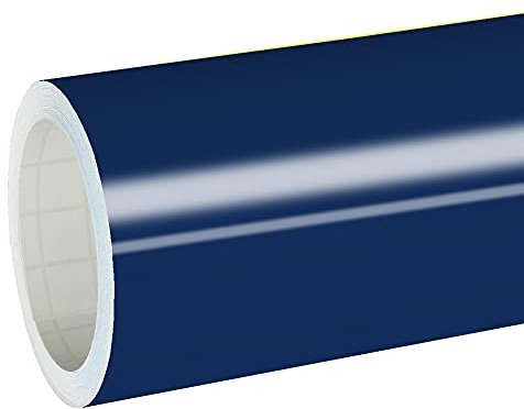 Unbekannt 11€/m² Oracal Plotterfolie Glanz 751c 050 Dunkelblau 126 cm Breite gegossene Plotter Möbel-Folie selbstklebend High Performance cast