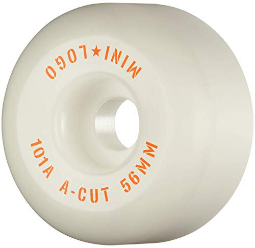 Mini Logo Skateboardrollen A-Cut #3 56mm 101A (White)