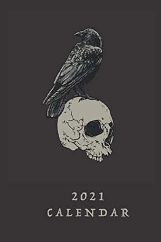 Calender 2021: Halloween Kalender 2021 / 2022, Moster, Hexe, Kürbis, Totenkopf - Notizbuch, Grusel Organizer, Terminkalender, kleines Format DIN A5, 100 Seiten,
