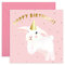 Central 23 - Niedliche Geburtstagskarte für Tochter – „Hoppy Birthday“ – Hasen-Geburtstagskarten – Sweet Happy Birthday für Ihre Nichte, Enkelin.