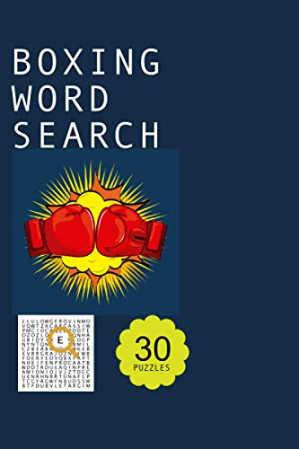 Boxing word search puzzle book