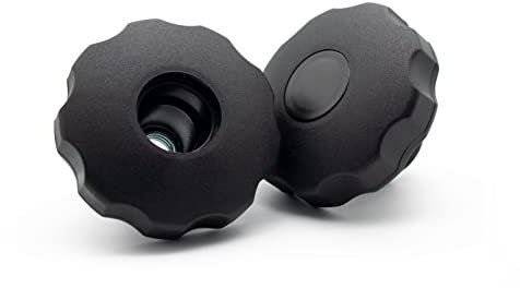 Enkotrade 4 Stück Sterngriff Mutter Sternschraube M10 mit Gewinde Griffmutter Handgriff Rändelgewinde Kunststoff Klemmmutter Griff