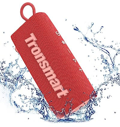 Tronsmart - Minialtavoz inalámbrico con Bluetooth 5.3, impermeable IPX7, tiempo de reproducción de 20 horas, toma AUX, micrófono integrado, portátil para viajes, exteriores, para la ducha, la playa y