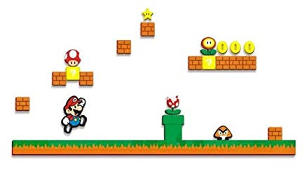 Konbanze Super Mario Wandtattoo, Super Mario Wandsticker- Build A Scene Wandaufkleber -Geeignet Für Wohnzimmer, Glatte Wand, Kinderzimmer Usw (Size : XXL)