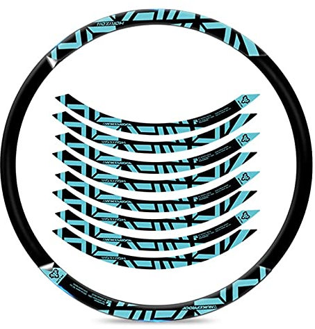 BUSEB Fahrradradaufkleber nukedestal MTB Rim Aufkleber Fahrradrad Set Decal Mountain Bike Rim Aufkleber Fahrradzubehör (Color : 29er Custom Color)