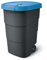 Prosperplast Wheeler Poubelle de 110 l, avec roues et couvercle, universelle, en plastique, bleue