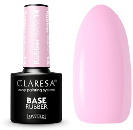 Claresa Rubber Base 14 5 ml selbstformend mit Glasfasern zur Verwendung sowohl für Abdeckungen als auch für Verlängerungen bis zu 1 cm