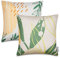 Paco Home 2er Set Kissenbezug 45x45 Dekokissen Kopfkissen Kissenhülle Wetterfest Mehrfarbig Zierkissenbezug Outdoor, Farbe:Beige, Sets:2pcs-Set