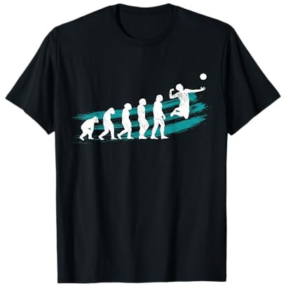 Evolution Volleyball Spieler Kinder Jungs Mann Volleyballer T-Shirt