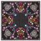 Roeckl Resi Seidentuch, Foulard, Schwarz-Mehrfarbig