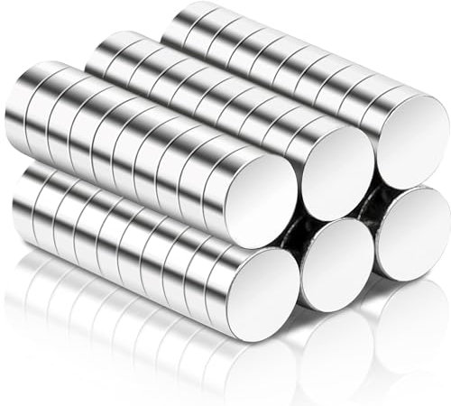 60 Stück Kleine Magnete Stark, 3x1mm Mini Magnete Rund Neodym Magnete Stark, Kleine Magneten Kühlschrank Magnete für Magnettafel, Whiteboard, Basteln, Karte