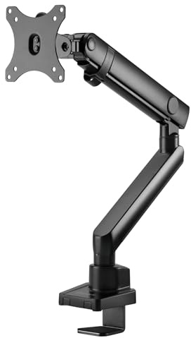 SilverStone ARM13- Monitorarm für einzelnen Monitor mit mechanische Federdesign und vielseitiger Anpassbarkeit, SST-ARM13