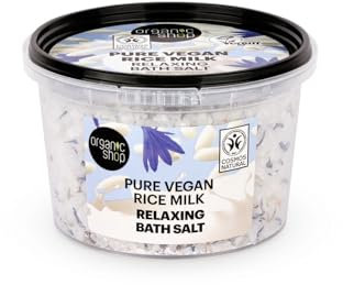 Sale da bagno rilassante al latte di riso vegano, Organic Shop 300 g