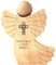 Geschenkissimo Trauerengel aus Holz mit Gravur – personalisiert mit Name, Datum, Spruch + Motiv - Engel für Trauernde, Erinnerung an Verstorbene, Grabschmuck, Trauerschmuck, Trauergeschenk