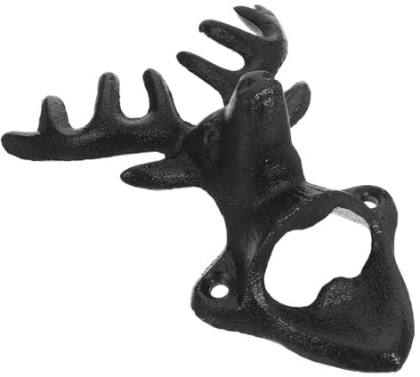 Cabilock Automatischer Weinflaschenöffner Zur Wandmontage Hirschgeweihöffner Bier-soda-flaschenöffner