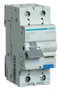 Ad975b Disjoncteur Différentiel Hager 1p+n 25a 30ma 6ka Type Ac - Neutre à Droite - Auxiliarisable