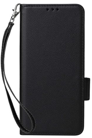 Case Compatible with TCL T509K,Leather Case Standable Flip Case,Wallet design with Card Slot Black