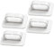 Homoyoyo Muraux Adhésifs - 4 Adhésifs Blancs Porte-serviettes Adhésifs Amovibles Robustes Multifonctionnels