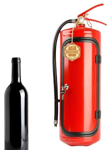 Neuartiger Feuerlöscher für Whisky-Liebhaber, Weinschrank, Schreibtischdekoration, Likör-Wein-Aufbewahrungsboxen, Liebhaber, Weihnachten für Männer, für Freunde und Whisky-Liebhaber