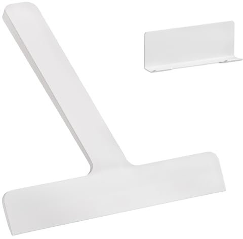 Zone Denmark Ume Duschabzieher mit Halter, Flitsche für dusche, Duschabzieher Silikon, Fensterabzieher, Duschwischer, 24 x 22 x 2,2 cm, Weiß