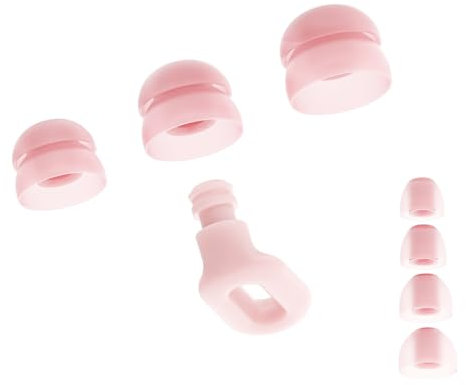 Saccater Focus Tappi Auricolari Antirumore - Riutilizzabili in Silicone Morbido per Dormire, Studio, Lavoro, Viaggi, Misofonia - Certificati 23 dB SNR (Pesca (doppia punta), Confezione da 1)