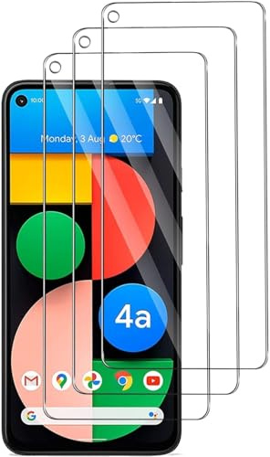 Xinyou 3 Stück Für Google Pixel 4A Panzer Schutz Glas Folie, 9H Härte, HD Klare Displayschutzfolie, HD Clear Displayschutz Panzerfolie für Google Pixel 4A