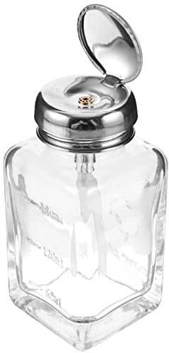 Homoyoyo 1Pièce Bouteille Verre avec Pompe pour Dissolvant de Vernis à Ongles Flacon Vide Pratique et Durable pour et Cosmétiques