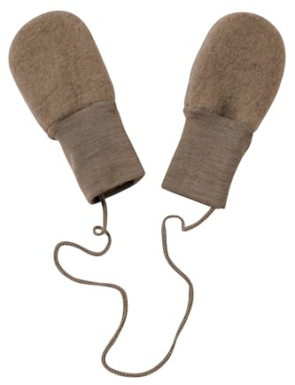 Engel Natur Fäustlinge aus Wollfleece, Natur, OneSize