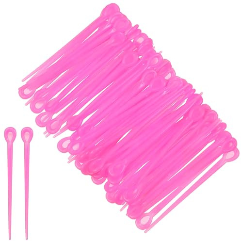 RUNROTOO Bigodini Flessibili 180 Pezzi Forcine in Plastica Colorata, Accessori per Acconciature Raccolte per Donna e Ragazza, Strumenti per Permanente per Fissaggio e Colore Casuale