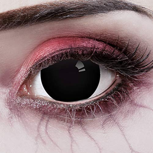 Aricona Kontaktlinsen: Tief Schwarze Sclera Jahreslinsen Mit 17mm - 2er Set