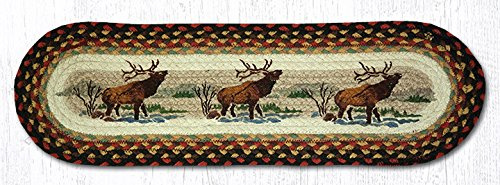 Earth Rugs 8.25 x 27 Oval Printed Braided Stair Treads (Set of 13)