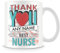 MUGGZ Nurse Thank You Mug - Personalised Cup Gift - Customise with Name - Blue