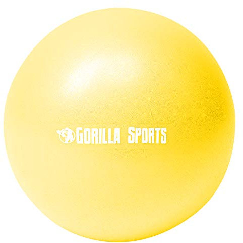 GORILLA SPORTS Mini Pilates Ball 18-28 cm Farbe Gelb, Größe 28 cm