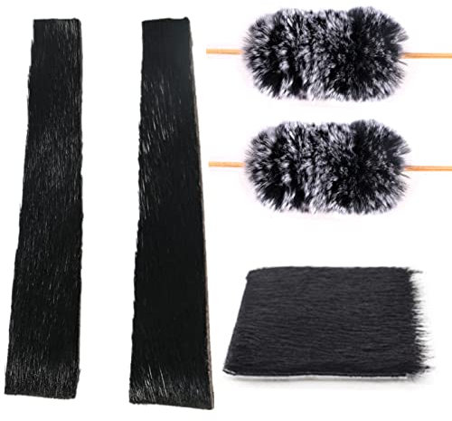 Huntingdoor Bogenschießen Schalldämpfer Dämpfer String Schalldämpfer Stabilisator Leder Pfeilauflage Bogenwartungszubehör set für traditionellen Bogen Recurvebogen