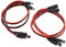 WMYCONGCONG 4 Stück SAE-zu-DC-Adapter, DC 5,5 x 2,1 mm Stecker-Buchse-Kabel zum SAE-Adapter-Anschlusskabel, 30 cm, 14 AWG, für Motorrad-Solarpanel-Ladegerät