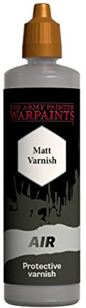 The Army Painter Airbrush Matt Varnish Mattlack, 100 ml Tropfflasche, Acrylfarbe, Airbrush-Lack für Airbrush und Malerei, Wargaming-Miniaturen, perfekt für Tisch-Brettspiele