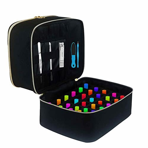 Rianpesn Custodia da Viaggio per Smalto per Unghie da Donna | Spazzola per Manicure Custodia per Attrezzi per Unghie Borsa per Lampada per Unghie Porta Smalto per Unghie | Custodia per pennelli