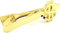 WHIMSIMART Krawattenstange Designer-Krawattenklammern, hochwertiges Messingmaterial, Goldener Dollar-Krawattenhalter for Männer