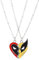 HSAJS 2PCS Paar Halskette Pärchen Halskette Spider Superhelden Couple Kette Matching Personalisiertes Schmuck mit Herz Puzzle Anhänger Geschenk für Damen Herren
