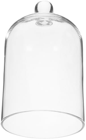 Zerodeko 2 Pz Diffusore Di Aromi in Vetro Cupola Per Esposizione Di Fiori Conservati Cupola Alzata Torta Campana Di Vetro Con Manico Superiore Barattolo Con Coperchio Fiore Chiaro Bicchiere