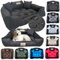 KING DOG Hundebett Sehr Grosse Hunde Waschbar XXL 130 x 105 cm Hundekissen Haustierbett Hundekorb Personalisiert - Name des Hundes Wasserdichtes Material Silikon Füllung Schwarz