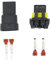 2 Pin Weiblich und Männlich DJ9005 Auto Wasserdicht AC Power Kabelbaum Stecker HID Kabel(10 Sets)