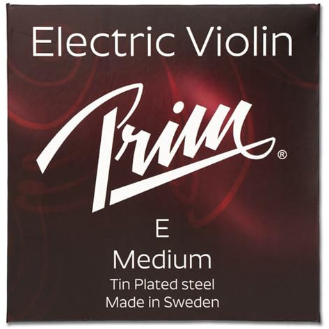 Prim Violin String, E-string Medium Single String for Classical and Electric Violins, Tin-Plated Steel String 0.010/0.26 mm