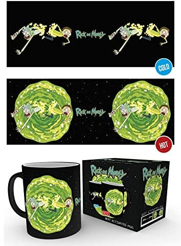 GB Eye LTD, Rick y Morty, Portal, Taza Mágica cambiante de Color