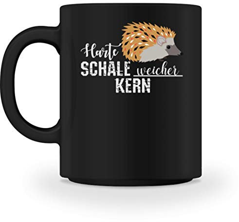 Harte Schale Weicher Kern Für Igel Fans - Tasse -M-Schwarz