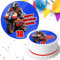 Motor Bike Happy Birthday Personalised 7.5 INCH Edible Icing Cake Topper Decoration B098