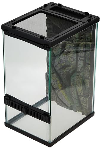 Zilla Terrarium mit Öffnung an der Vorderseite: 20,3 x 25,4 x 38,1 cm.