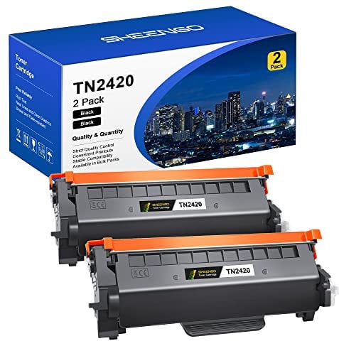 SHEENGO TN2420 TN-2420 Kompatibel für Brother TN2420 TN2410 TN-2410 für Toner Brother MFC L2710DW HL-L2350DW MFC-L2710DN DCP-L2530DW L2510D HL-L2375DW (2-Pack)