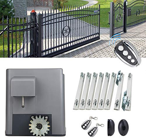 CO-Z 280W Motorisation Portail pour Porte Coulissante, Motorisation pour Portail de Max. 600KG avec 2 Télécommandes (280W)