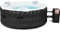 COSTWAY Aufblasbarer Pool Ø180cm | 4 Personen | 108 Massagedüsen | Heizung | 800 Liter | 2240W | Inkl. Kopfstütze, Getränkehalter & Abdeckung | In- & Outdoor (Aktualisierte Version, Schwarz)